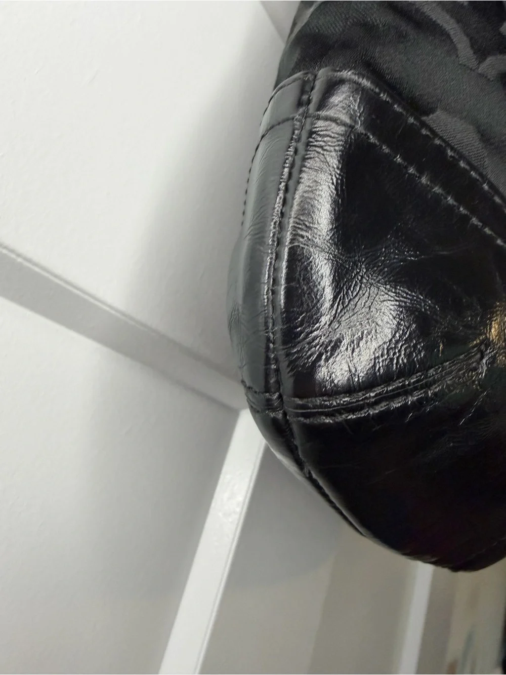 Coach Soho F16515 Black Signature Jacquard Buckle Hobo Shoulder Bag
